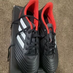 Adidas Men's Black and Red Athletic Shoes